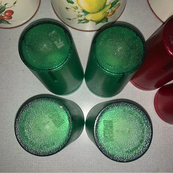 9 Vintage TEXAN Tumblers + 1 Small Similar Green & Red as Pictured Excellent LOT - Picture 10 of 14
